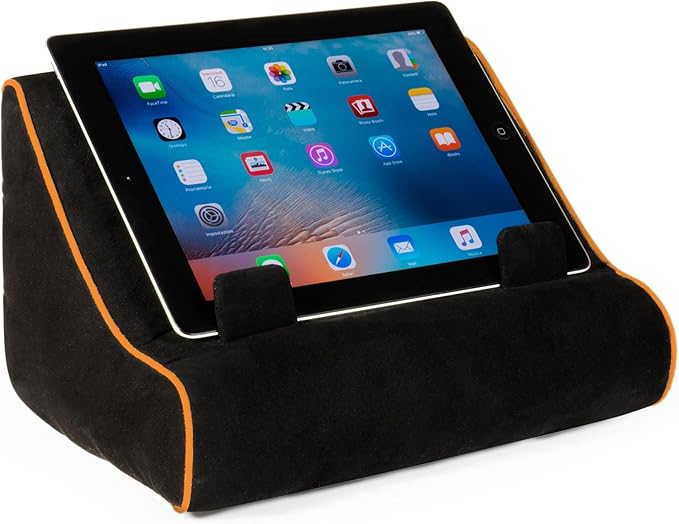 Gifts for Readers & Writers Book Couch iPad Stand | Cushioned Tablet Stand & Book Holder| Reading Pillow for Bed Time | Tablet Lap Rest Cushion | A Fun Gift for Book Lovers