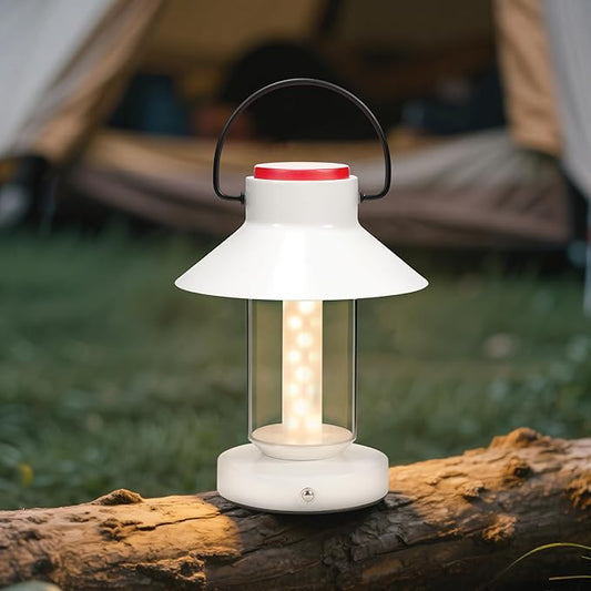 Metal Cordless Table Lamp, Portable LED Rechargeable Lamp, Touch Dimming Battery Powered Small Night Light for Outdoor/Indoor Bedroom, Bar, Coffee Shop, Restaurant, Camping Light - White