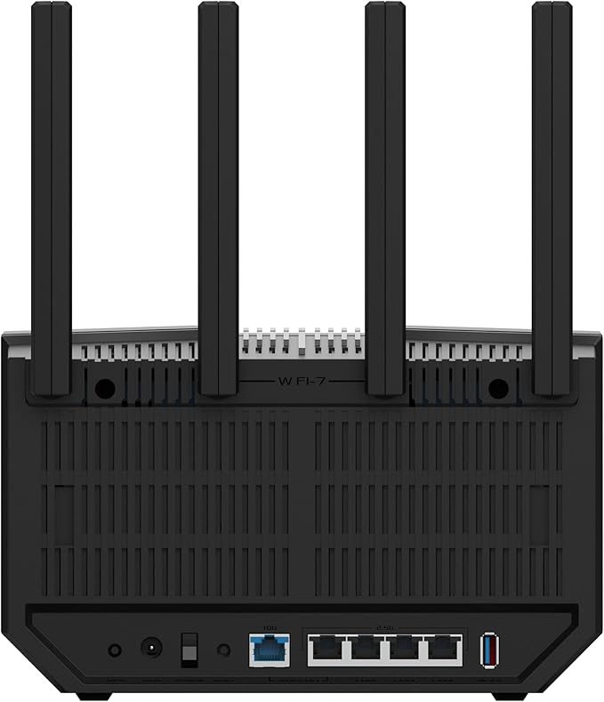 ASUS RT-BE92U BE9700 Tri-Band WiFi 7 Router, Supports New 320MHz Bandwidth & 4096-QAM, MLO, AI WAN Detection, AiMesh Support, Subscription-Free Network Security & Comprehensive VPN Features