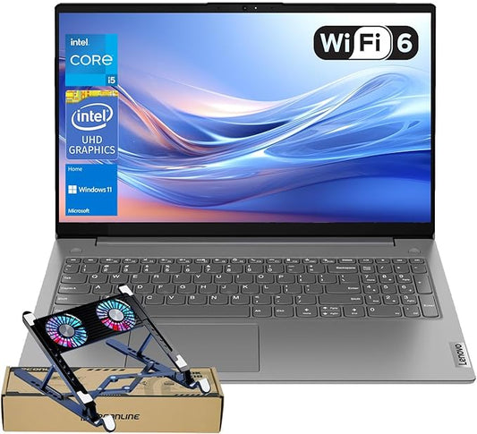 Lenovo V15 Gen 4 Laptop, 15.6” FHD, Octa-Core Intel Core i5-13420H (Beat i5-1235U), 16GB RAM, 1TB SSD, Win11H – Slim, Fast, and Ready for Work or Study, School and Office, PCO Foldable Laptop Cooler