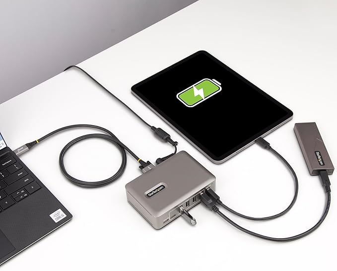 StarTech.com 10-Port USB-C Hub - 8X USB-A/2x USB-C - Self-Powered w/65W Power Supply - USB 3.1 10Gbps - Desktop/Laptop USB Hub w/USB-IF Certified 3ft Locking Cable, USB C Splitter, TAA