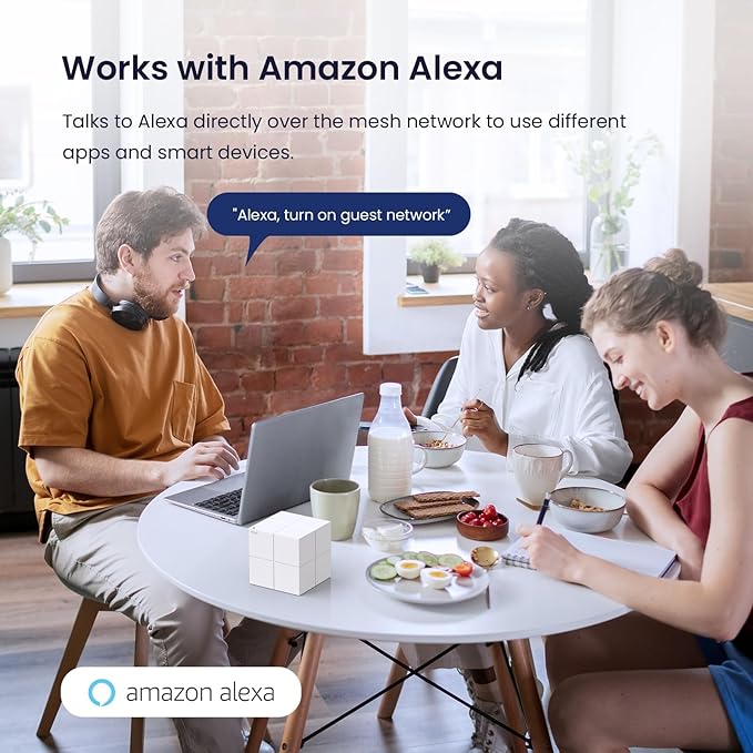 Tenda Nova Mesh WiFi System MW6 - Covers up to 4-6 Bedroom Houses- AC1200 Whole Home WiFi Mesh System - Gigabit Dual-Band Mesh Network - Replaces Wireless Router and WiFi Extender - 3-Pack