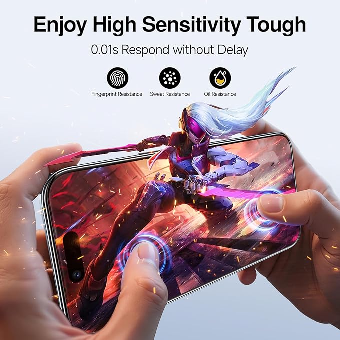 SMARTDEVIL 2 Pack Screen Protector for iPhone Air, Bubble-and-Dust-Free Box, HD Tempered Glass, Military Grade Shatterproof & Ultra Durable, Easy Installation