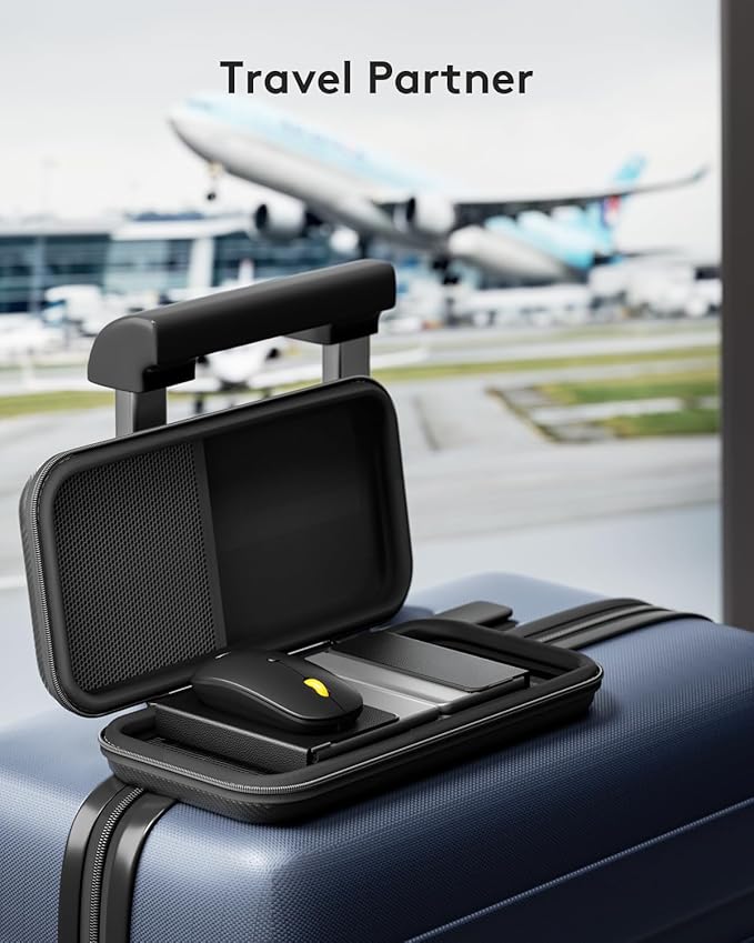 Foldable Keyboard and Mouse, Samsers Folding Bluetooth Keyboard Combo, 2.4G + BT5.0 x 2, Full-Size Portable Travel Keyboard & USB-C Rechargeable Wireless Mouse for Windows Android iOS Mac OS