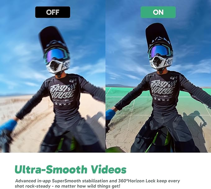 AKASO 360 Weatherproof 360° Action Camera - 5.7K 360 Video with 1/2" 48MP Sensors, 72MP 360 Photo, 360-SuperSmooth, Invisible Selfie Stick, 360° Horizon Lock, AI Tracking with 64GB MicroSD Card