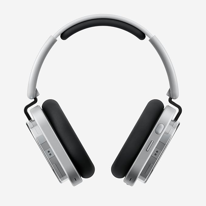 Nothing Headphone (1) Hybrid Active Noise Cancelling Headphones, Wireless Over-Ear Headphones with 6 Mics, 80Hrs Playtime, Hi-Res Audio, KEF-Tuned, Spatial Sound, Comfort Fit & Fast Charging White