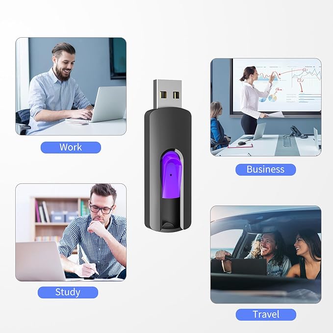 RAOYI 10Pcs 8GB USB Flash Drives Slide Retractable Memory Stick Bulk USB 2.0 Thumb Drive Jump Drive Zip Drive USB Sticks Data Storage Backup for PC Mac (8G, 10 Mixed Color)