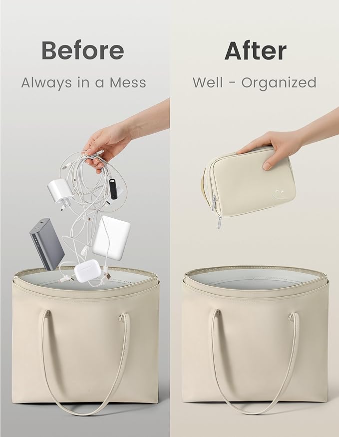 Travelkin Travel Cord Organizer, Electronic Organizer Travel Case, Cable Organizer Bag For Cords,Chargers Phone, Sd Card,Usbs