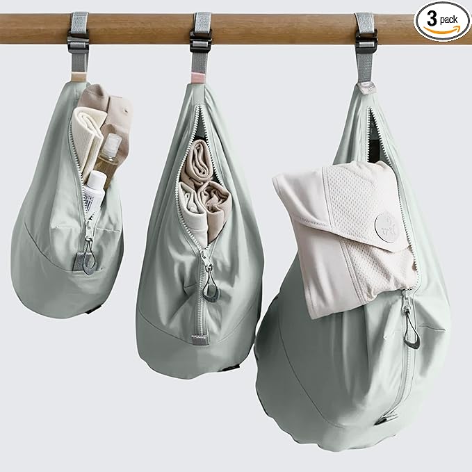 trtl Packing Pods, Sea Foam - Packing Cubes for Travel - Organizer Bags for Luggage to Maximize Space in Suitcase - Travel Packing Organizers - Includes Carry Strap - Comes with 3 Cube Sizes - 3 Pack