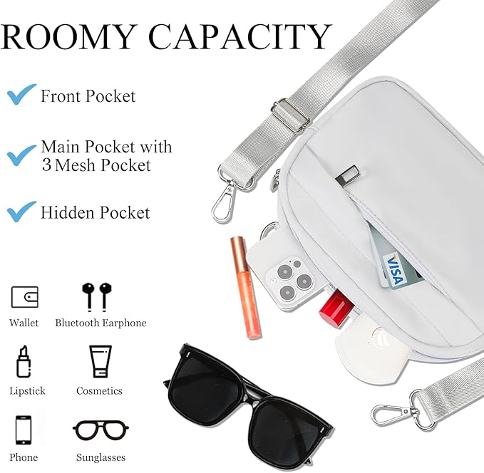 MAXTOP Small Crossbody Bags for Women Belt Bag Fanny Pack with Adjustable Strap