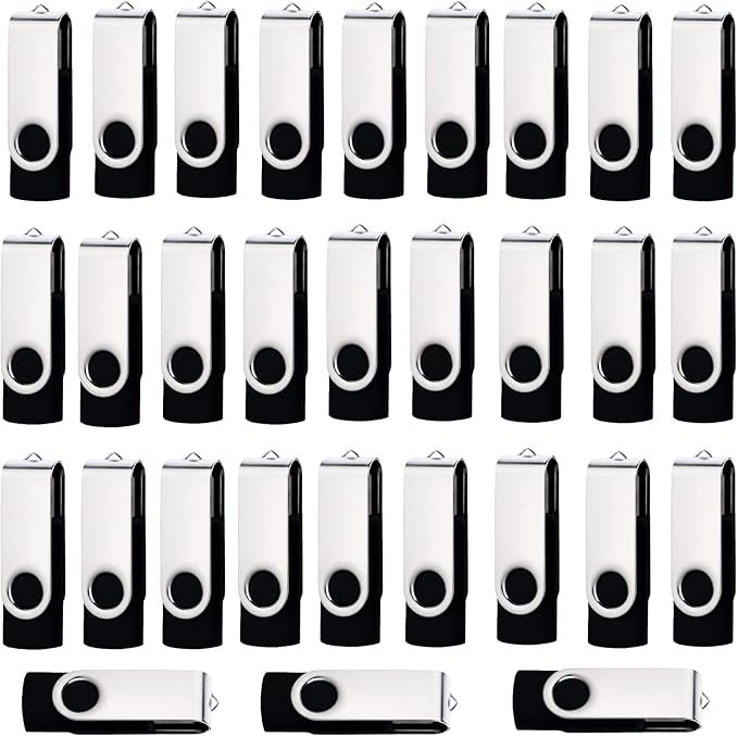 32GB Flash Drive 100 Pack Bulk USB Flash Drives Black Twister USB Drive Pen Drive Thumb Drive USB Memory Stick (32GB 100PCS)