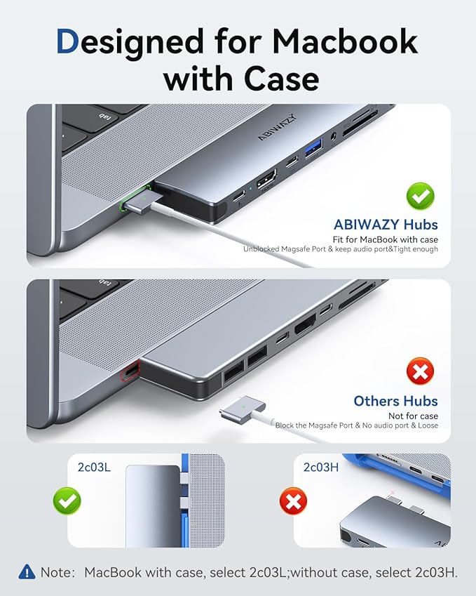 USB C Adapter HDMI USB Multiport Hub,8 in 2 Accessories with 4K@60hz HDMI,Thunderbolt 3,USB C and 3 USB A 3.0 Data Ports SD TF Card Reader, Audio (Grey)