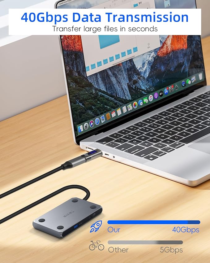 140W USB C Male to USB C Female Adapter,TYPE C Converter,40 GBps Data Transmission,with LED Display，Suitable for Laptops, Desktop Computers, Mobile Phones, Tablets, And Other Devices(2Pcak)