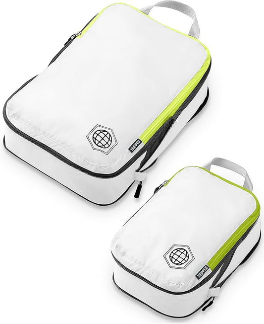 Compression Packing Cubes Set for Travel - Lightweight, Durable Clothes Organizer for Carry-On Luggage and Suitcases by TRIPPED Travel Gear