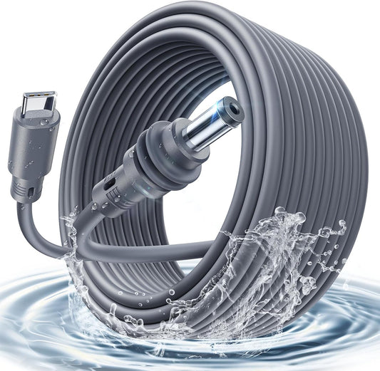 Starlink Mini Cable 16.4FT/5M PD100W Starlink Mini USB C to DC Power Cable Accessories Waterproof 18AWG for Outdoor Travel Work with 100W or 20V PD Source Durable