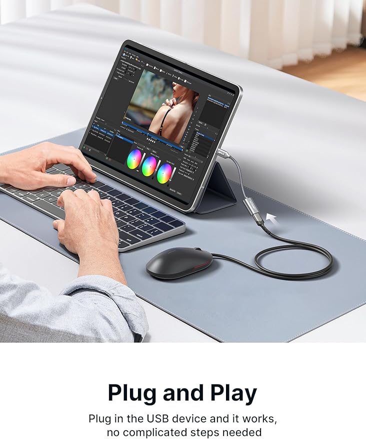 JSAUX USB C to USB 3.0 Adapter [2 Pack], USB C Male to USB Female OTG Cable Adapter Compatible with MacBook Pro/Air, iPhone 17 Pro Max/iPhone Air/16e/16/15 Series, Samsung Galaxy S25/S24/S23