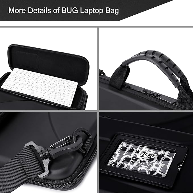 BUG 14.2-15.6 Inch Laptop Sun Shade Bag, Chromebook Protective Sleeve Case Shoulder Bag with Sun Hood Foldable Portable Shield Cover for Working Outside, Computer Hard Shell Case(Patent Pending)