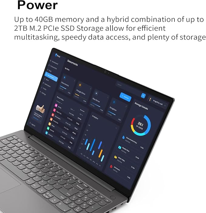 Lenovo V15 Gen 4 Business Laptop, 15.6" FHD Display, Intel 8-Core i5-13420H (Beat i7-1255U), 16GB RAM, 1TB SSD, Webcam, HDMI, Ethernet Port (RJ-45), Wi-Fi 6, Windows 11 Home, Grey
