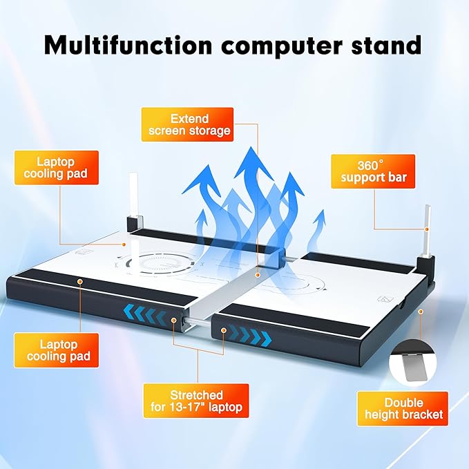 2025 New Upgraded Laptop Screen Extender Portable Monitor,1080P FHD IPS Screen,Monitor Extender for Laptop,Fit for 13-17" Laptops, Plug & Play Compatiable with Wins/Mac/Android/Switch (Detachable 14")