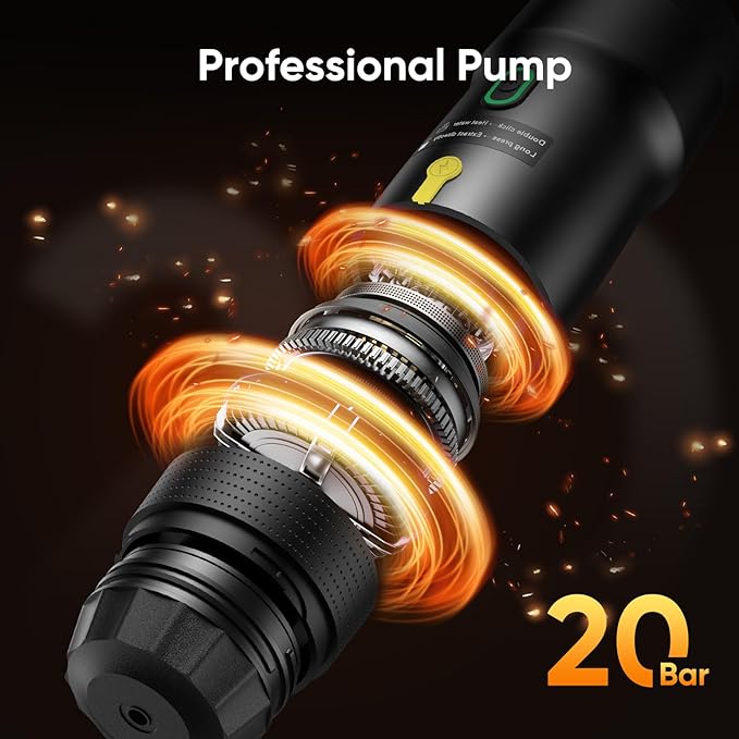 Portable Electric Espresso Machine, Car Self-Heating Coffee Maker with USB-DC, Travel Coffee Machine for Camping, Compatible With NS Capsules & Ground Coffee, Portable Coffee Maker for Hiking, RV,Home