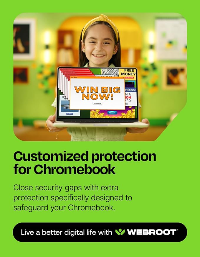 Webroot Internet Security Complete | Antivirus Software 2025 | 5 Device | 1 Year Keycard for PC/Mac/Chromebook/Android/IOS + Password Manager, Performance Optimizer and Cloud Backup | Packaged Version