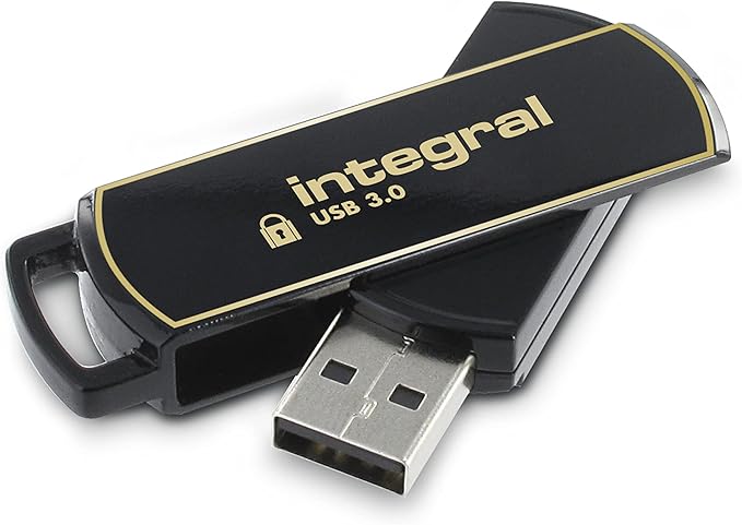 Integral 32GB Secure 360 Encrypted USB3.0 Flash Drive (256-bit AES Encryption)