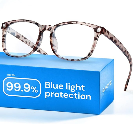 Gaoye Blue Light Glasses for Computer & Gaming - Anti UV Ray Lenses, Scratch-Resistant & Comfort Fit