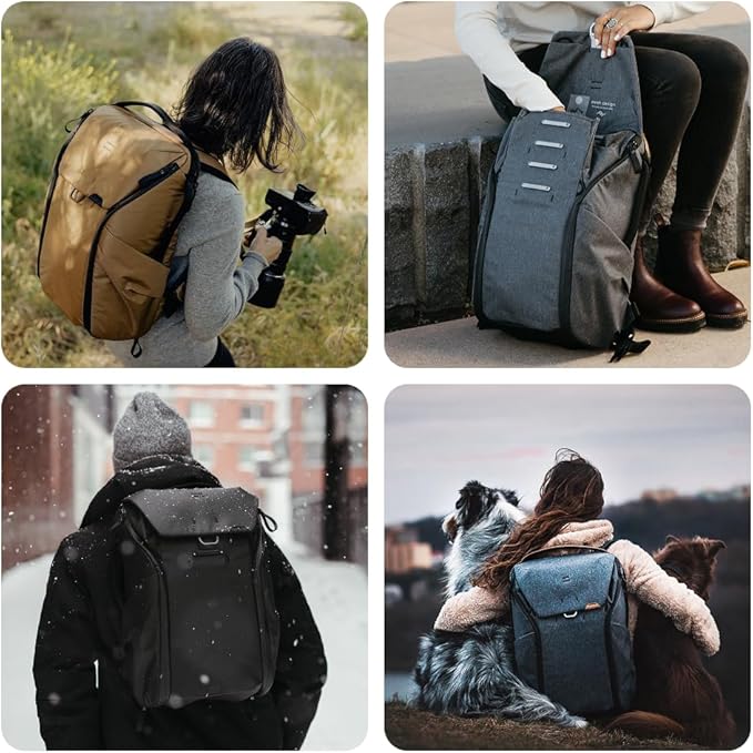 Peak Design Everyday Backpack 30L, Ocean, MagLatch Top, Dual Side Access, FlexFold Dividers, Fits 15" or 16" Laptop, For Camera Carry, Daily Commutes or Travel, Versatile Backpack for Men and Women