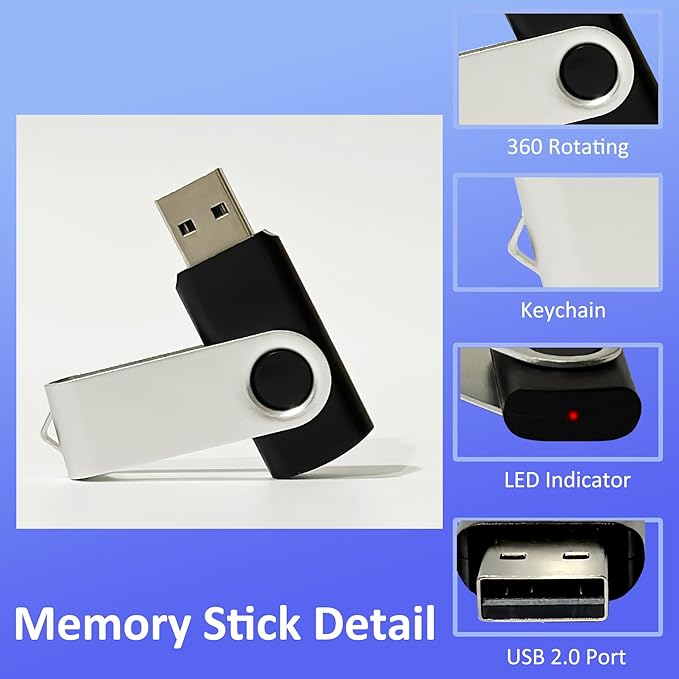 Thumb Drive 2GB USB Flash Drives 20 Pack 2 GB USB 2.0 Jump Drives Multipack Flash Memory Stick Zip Drive Pendrive 20Pack with 20PCS Lanyards Label (Green Sliver 2Gig)