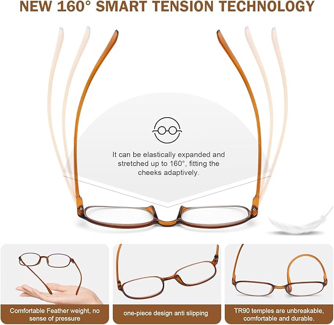 AQWANO 2 Pack Blue Light Blocking Computer Reading Glasses UV Protection Flexible TR90 Frame Lightweight Readers Glasses for Women Men +2.5