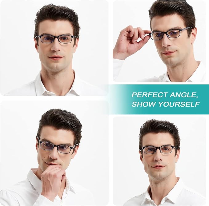 EYEURL Reading Glasses for Women-Blue Light Blocking For Men Women-3 Pack Computer Readers 2.75 Spring Hinge Anti UV Ray/Eye Strain/Glare Eyeglasses