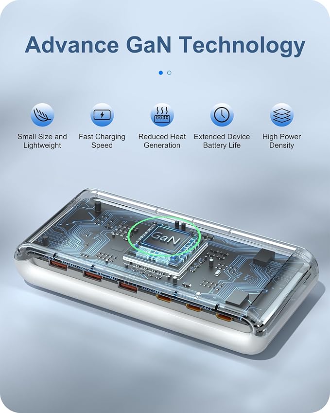145W USB C Charging Station for Multiple Devices,6 Port USB C Hub Charger,Multi USB Charger Block for Laptop MacBook,HP,iPad,iPhone,Samsung(NOT Wireless)