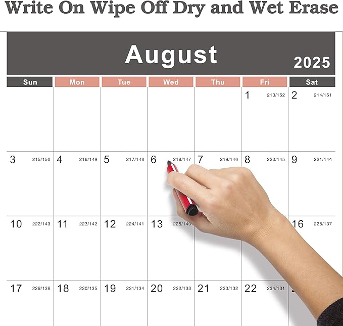 2025-2026 Yearly Wall Calendar - annual calendar 2025-2026, 2025-2026 Yearly Wall Calendar&Planner with Thick Paper, July 2025 - June 2026, X Large, 34.7" x 22.8", 2025-2026 Yearly Planner (2025-2026 Yearly Wall Calendar - Black)