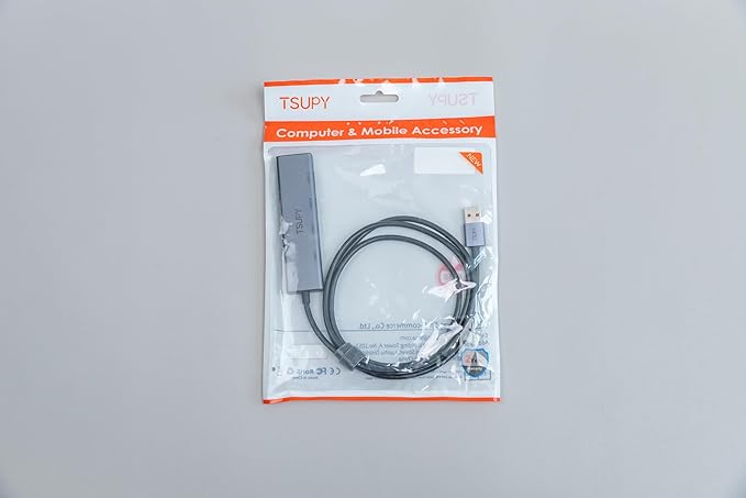 USB Hub 3.2, TSUPY USB Splitter 10Gbps 4 USB 3.2 Ports with 4ft Extension Cable,Ultra-Slim Aluminium USB 3.2 Gen 2 HUB Fast Data Transfer USB Port Extender for MacBook,Chromebook,Mobile HDD,Laptops