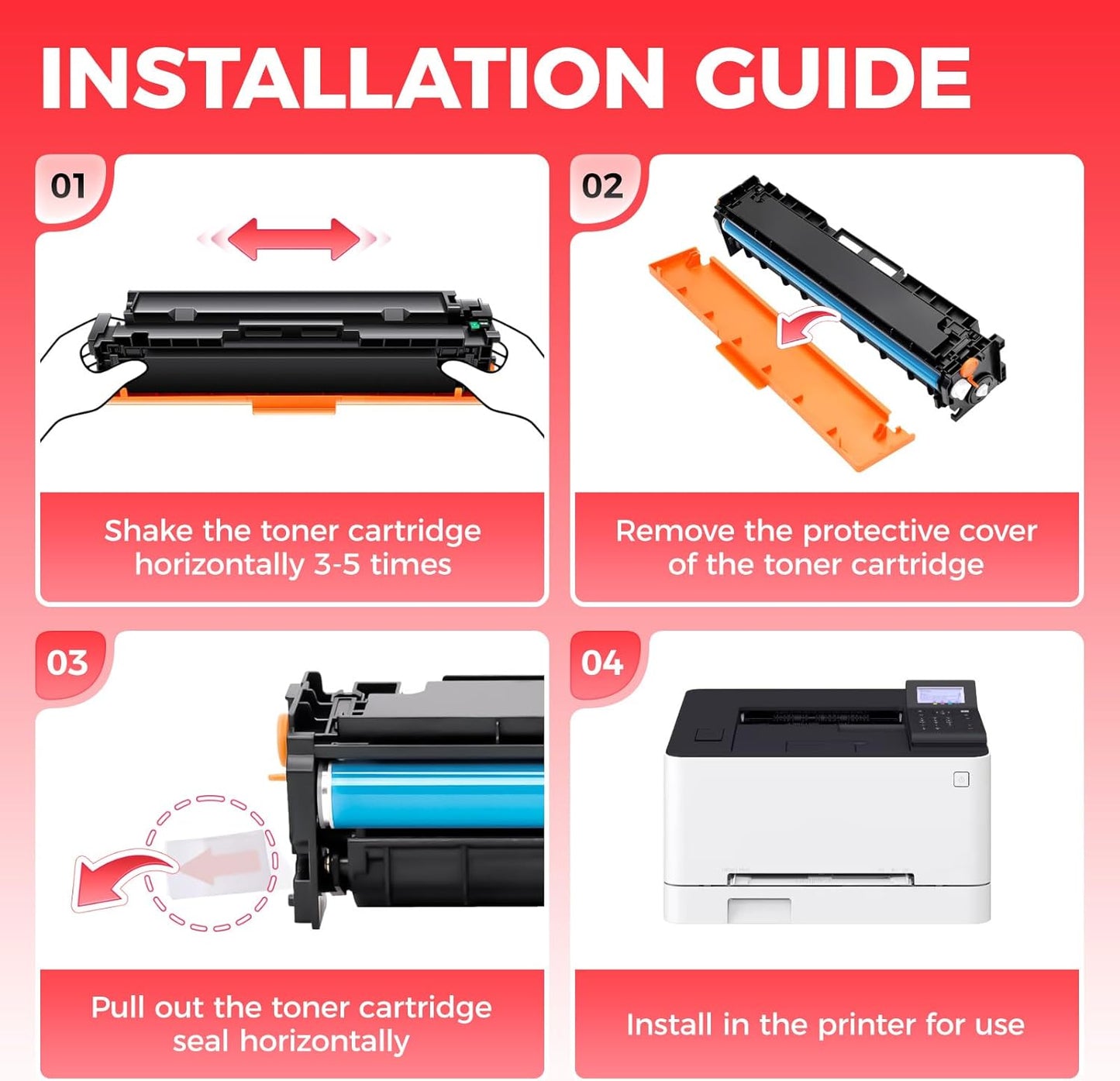 067H 067 Toner Cartridge Set (Black,2-Pack) MF656Cdw MF654Cdw High Capacity with chip Compatible with Canon 067 067H Works for Canon Color imageCLASS LBP632Cdw LBP633Cdw MF652Cdw MF653Cdw Printer Ink