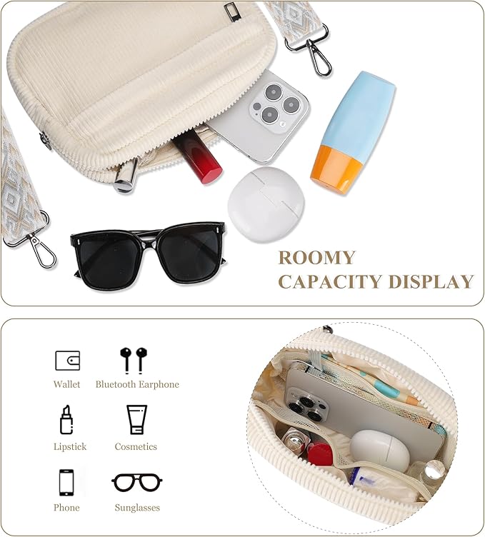 MAXTOP Small Crossbody Bags for Women Belt Bag Fanny Pack with Adjustable Strap