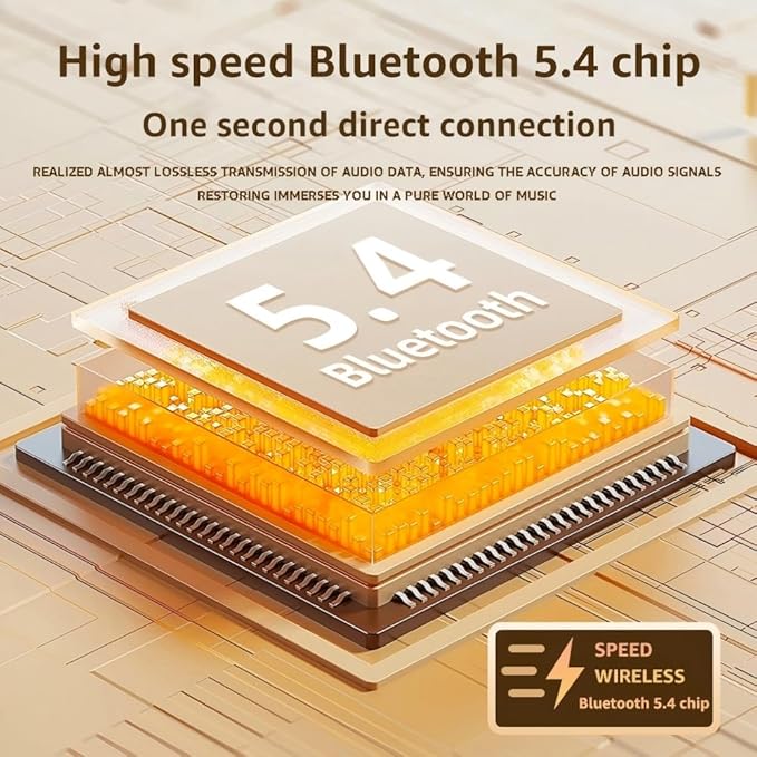 Sports Open Earbuds With Over ear Hooks and Neck Sling,Open Ear-hook headphones Wireless Bluetooth 5.4,HiFi Sound Clear Calling,waterproof,Around the ear headset fit for Workout running exercise Gym