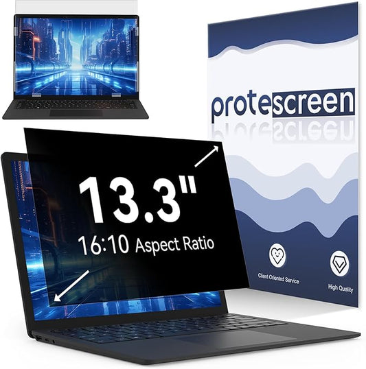 13.3 Inch Laptop Privacy Screen Compatible with Lenovo Hp Dell Acer Asus Thinkpad Envy Xps, 16:10 Aspect Removable Anti Glare Blue Light Filter Protector,13 in Computer Monitor Privacy Shield