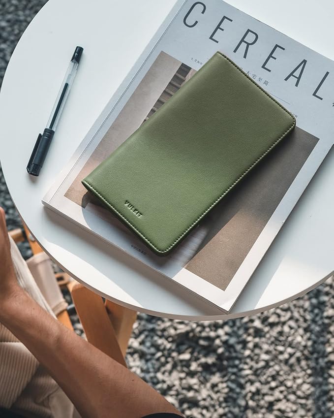 VULKIT Passport Holder Wallet RFID Blocking Travel Wallet for Men & Women