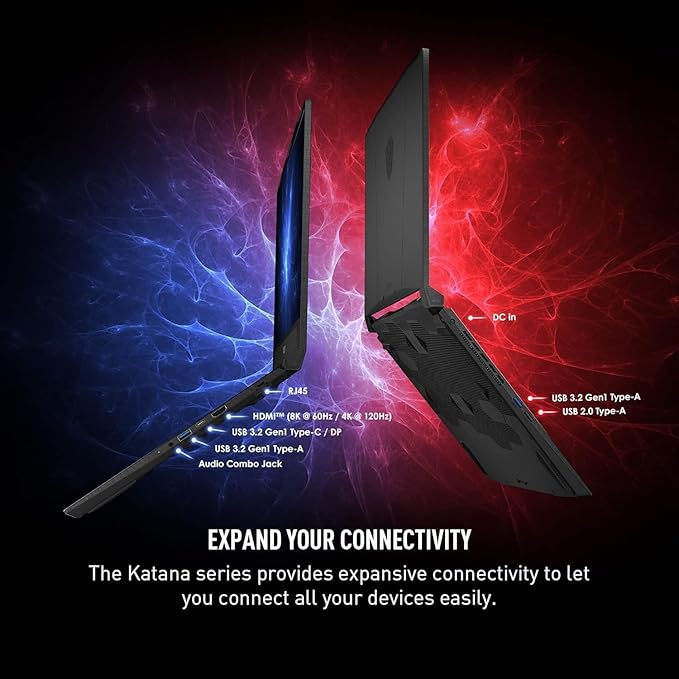 MSI Thin 15 Gaming Laptop, 15.6" FHD Thin Bezel IPS 144Hz, Intel Octa-core i5-13420H (Beats i7-11800H), GeForce RTX 4050, USB-C, Windows 11 Pro, w/HDMI (32GB RAM | 1TB PCIe SSD)