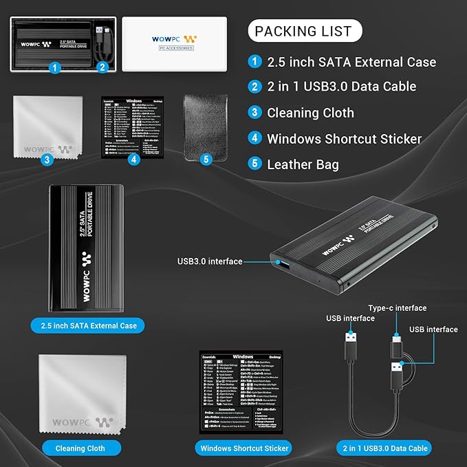 HP Ultrabook, Intel CPU, 32GB RAM, 1.6TB Storage (64GB OnBoard w/ 512GB Portable Drive + 1TB OneDrive), Up to 12 Hours Battery Life, Windows 11 Pro, Snowflake White, w/WOWPC 3-in-1 Bundle