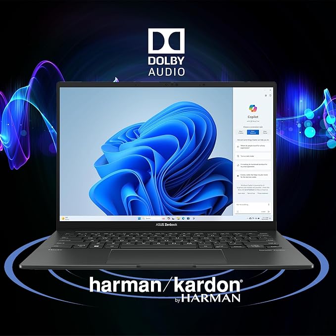 ASUS Zenbook 14 Designer Laptop 14" WUXGA Lumina OLED Touch (500nits HDR, 100% DCI-P3) Intel 16-core Ultra 7 255H (Up to 13 Tops) 16GB DDR5 2TB SSD for Work Business Win11 ICP Hub w/Copilot AI