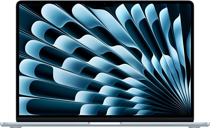 Apple 2025 MacBook Air 15-inch Laptop with M4 chip: Built for Apple Intelligence, 15.3-inch Liquid Retina Display, 24GB Unified Memory, 512GB SSD Storage, 12MP Center Stage Camera, Touch ID; Sky Blue