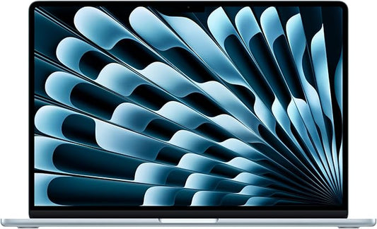 Apple 2025 MacBook Air 15-inch Laptop with M4 chip: Built for Apple Intelligence, 15.3-inch Liquid Retina Display, 16GB Unified Memory, 512GB SSD Storage, 12MP Center Stage Camera, Touch ID; Sky Blue