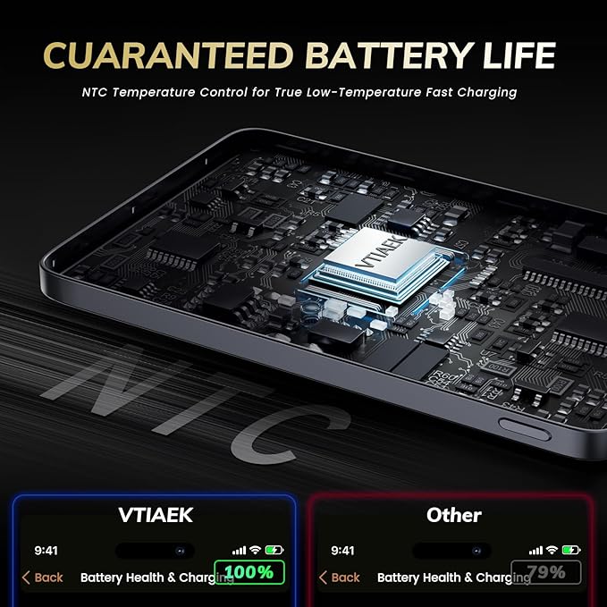 2025 Ultra-Slim Nano Power Bank, 5000mAh Magnetic Battery Pack, Qi2 Certified 15W Max Ultra-Fast Compatible Portable Charger, Ergonomic Design, for iPhone Air/17/16/15 Series