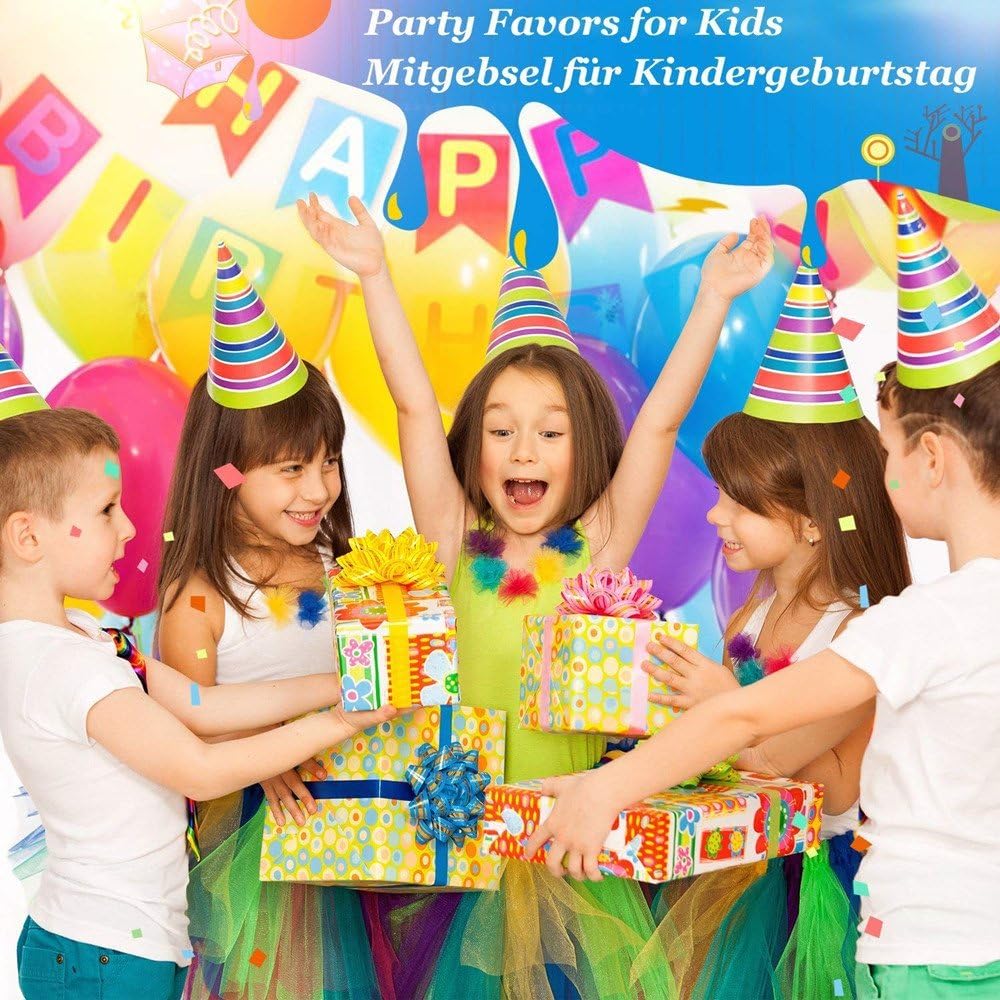 Invisible Ink Pen Stocking Stuffers: MALEDEN 6 Pcs Upgraded Spy Pen with UV Light Magic Marker for Secret Message, Kids Halloween Goodies Bags, Christmas Stockings, Party Favors Toy, Individual Packed