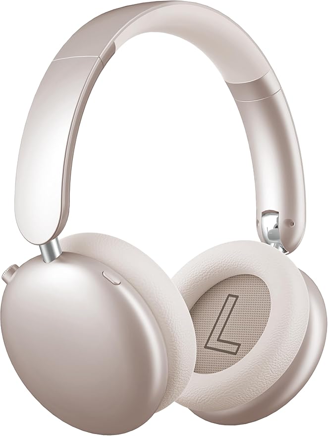 Wentronic Y06 Noise Cancelling Headphones,58H Playtime and 5 EQ Music Modes Wireless Over Ear Bluetooth Headphones with Microphone,Lossless Audio,Multipoint Connection,Foldable,Lightweight,Starlight