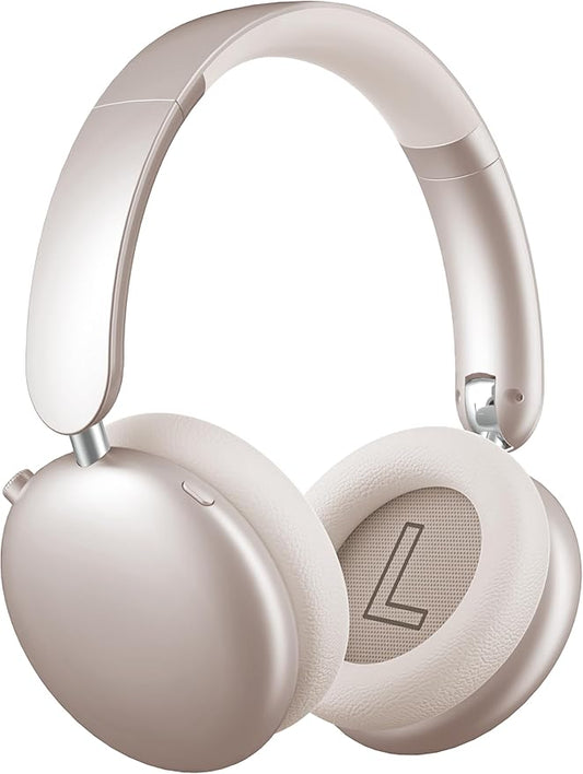 Wentronic Y06 Noise Cancelling Headphones,58H Playtime and 5 EQ Music Modes Wireless Over Ear Bluetooth Headphones with Microphone,Lossless Audio,Multipoint Connection,Foldable,Lightweight,Starlight