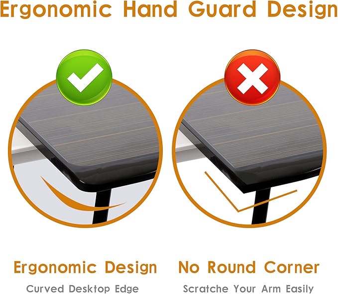 Amaredom Laptop Bed Desk Tray Bed Table, Foldable Portable Lap Desk with Storage Drawer and Cup Holder for Eating Breakfast on Bed/Couch/Sofa-Black