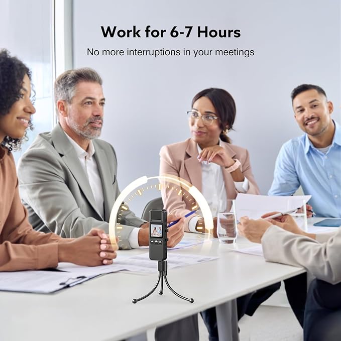 Z11 4K Body Camera with Audio and Video Recording, 128GB Small Body Cam with 180° Rotating Lens, 6HR Battery & Night Vision, Wearable Camera for Pet, Home, Office, Security Police Law Enforcement